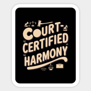 Court-Certified Harmony Sticker